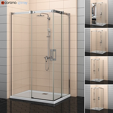 Radaway Espera Shower Cabins | Modern Design 3D model image 1 