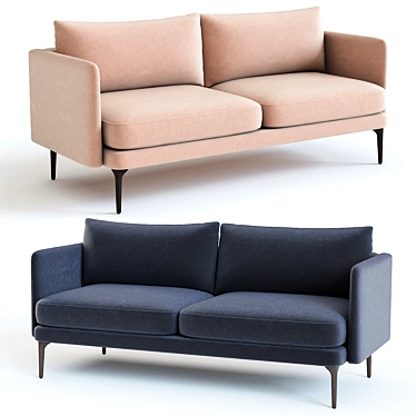 West Elm Auburn Sofa: Modern Elegance for Your Home 3D model image 1 