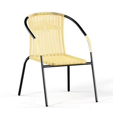 Modern Rattan Chair: Outlet-Mobly 3D model image 1 