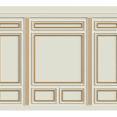 3D Wall Moulding: Elegant Home Upgrade 3D model image 1 