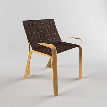 Elegant Ergo Chair 3D model image 1 