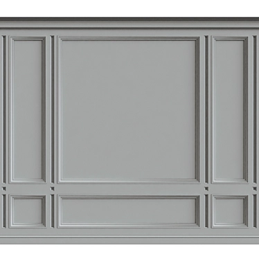 Elegant Wall Moulding: Enhance Your Space 3D model image 1 