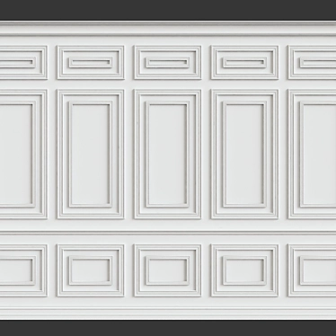 Elegant Wall Moulding: Enhance Your Space 3D model image 1 