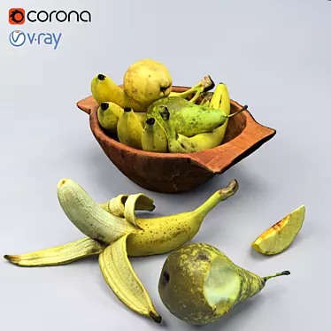 Realistic Fruits Collection 3D model image 1 