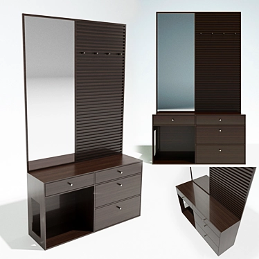 Elegant Hall Furniture Set 3D model image 1 