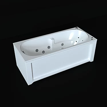 Luxury Aquatek Leia Bathtub 3D model image 1 