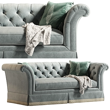 Luxurious Lexington Charleston Sofa 3D model image 1 