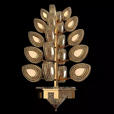 Elegant Maison Bagues Chandelier 3D model image 1 