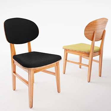 Kuba B Indoor Stool: TurboSmooth, Unique Design 3D model image 1 