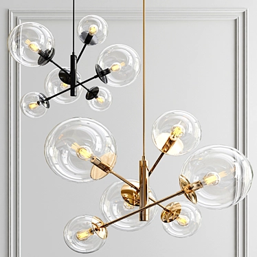 Stylish Global Pendant Lights 3D model image 1 