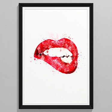 Modern Style Collection: Lips Painting 3D model image 1 