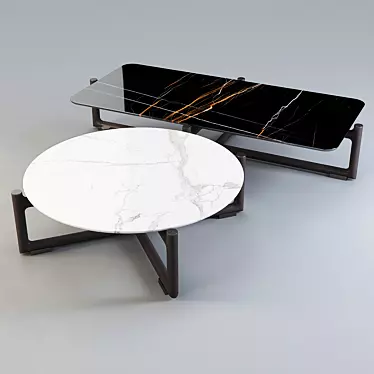 Icaro Coffee Table: Elegant Flexform Design 3D model image 1 