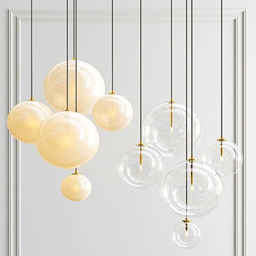 Cluster Pendant Light: Pure Magic 3D model image 1 