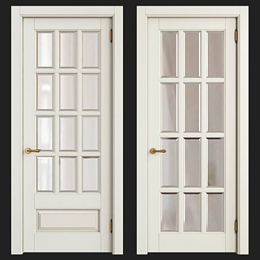Elegant Classic Doors for Timeless Interiors 3D model image 1 
