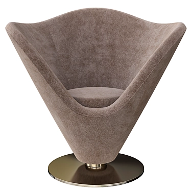 Sophisticated Swivel Armchair: Roche Bobois Elfe 3D model image 1 