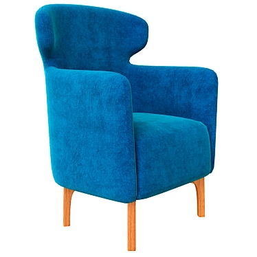 Swivel Fabric Armchair: Arflex Mojo 3D model image 1 