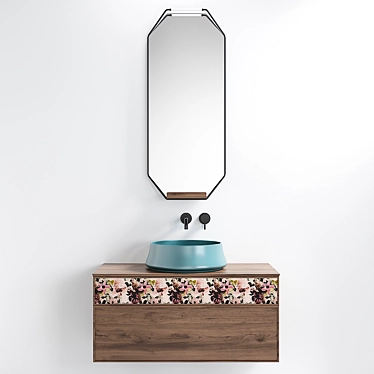 Cerasa Des 79 - Contemporary Vanity Set 3D model image 1 