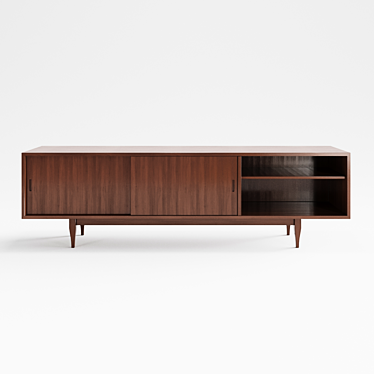 Versatile Wood Console 3D model image 1 