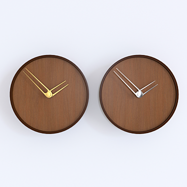 Sleek Contemporary Nomon Jazz Clocks 3D model image 1 