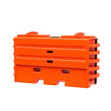 Water Cable Traffic Barrier: Superior Traffic Control Solution 3D model image 1 