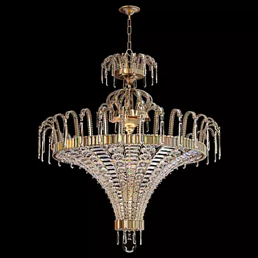 Elegant Bagues Paris Chandelier 3D model image 1 