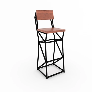 Stylish Loft Barstool - Russian Translation: Стильный барный стул Лофт 3D model image 1 