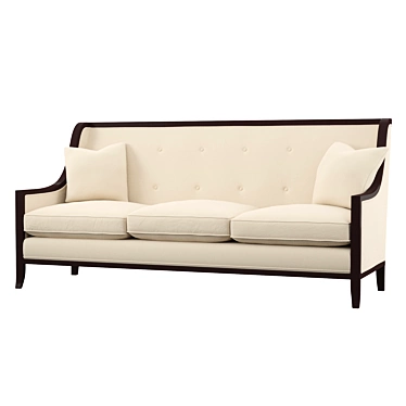 Stylish 2-Seater Sofa 3D model image 1 