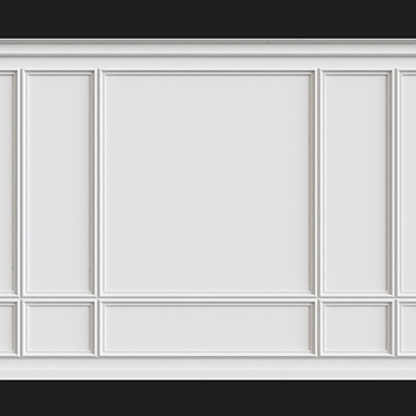 Elegant Wall Moulding: Enhance Your Space 3D model image 1 