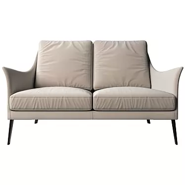 Cozy Small Sofa 3D model image 1 