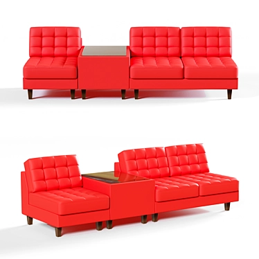 Cosmo Modular 3-Seater Sofa: Versatile and Stylish! 3D model image 1 