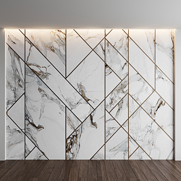 Bosco Ardeco: Marble Wall & Decorative Profile 3D model image 1 