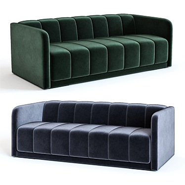 West Elm Bardot Sofa: High-Detailed 3D Model 3D model image 1 