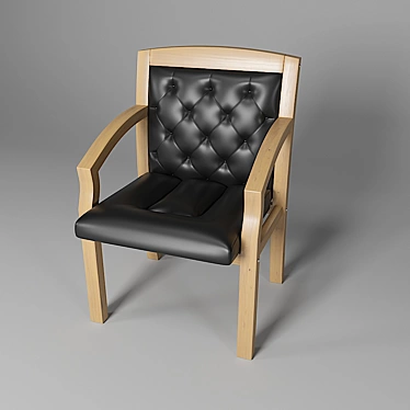 Soft Office Chair with 34466 Polygons 3D model image 1 