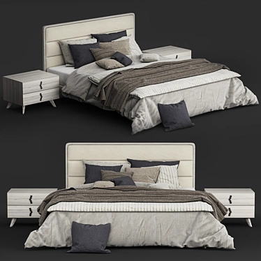 Modern Bed "BENEDETTI MOBILI TECLA 3D model image 1 