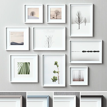 Multi-color Picture Frames Set-87 3D model image 1 