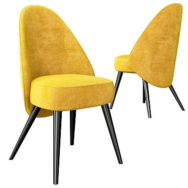 Raphaël Navot Design Fabric Chair 3D model image 1 