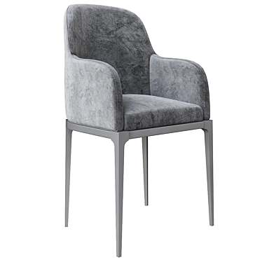 Beneke Collection: Fabric Armchair 3D model image 1 