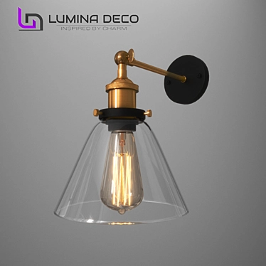 Lumina Deco Nubi Metal Glass Bra 3D model image 1 