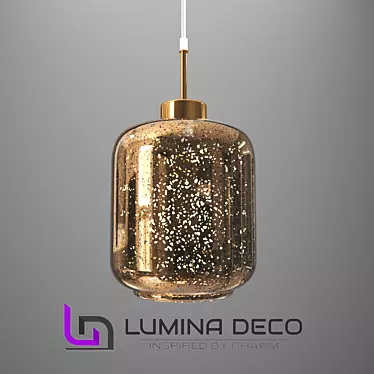 OM Gold Lumina Suspended Lamp 3D model image 1 