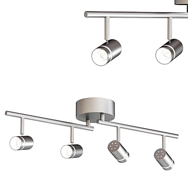 Sleek LED Track Lighting 3D model image 1 