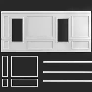 Modern Wall Decor Set 3D model image 1 