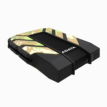 AD710M: Portable Camo Hard Drive 3D model image 1 