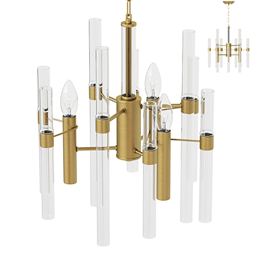 MW-Light Alghero Chandelier 3D model image 1 