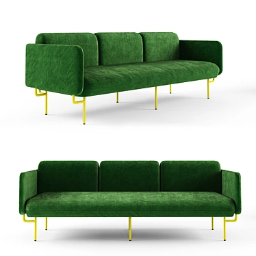 Modern Alce Sofa: Stylish and Comfortable 3D model image 1 