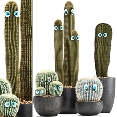 Exotic Cactus Collection 3D model image 1 