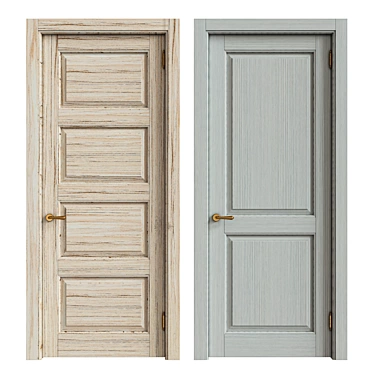 Elegant Interior Doors for Timeless Charm 3D model image 1 