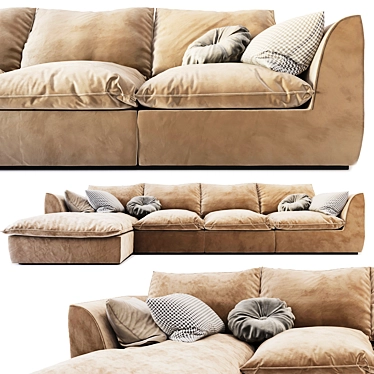 MABAY Vosart 2 - Stylish and Versatile Corner Sofa 3D model image 1 