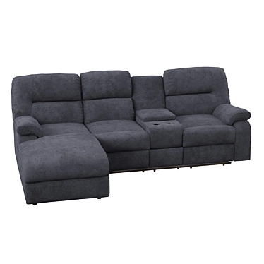 Cozy Comfort Sofa - Relax in Style! 3D model image 1 