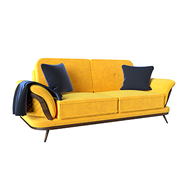 Modern 3D Sofa Model 3D model image 1 