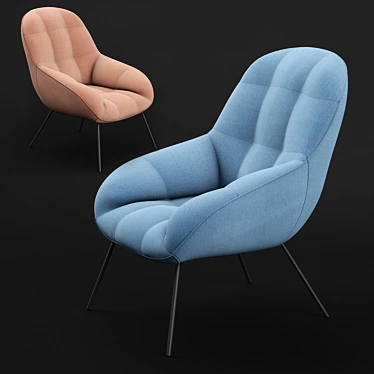 Cozy Sunday Lounge Chair 3D model image 1 